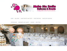 Tablet Screenshot of makemesmileballoons.com